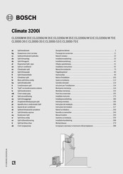 Bosch Climate 3200i Installationsanleitung