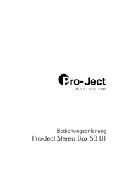 Pro-Ject Audio Systems Stereo Box S3 BT Bedienungsanleitung