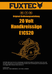 Fuxtec FX-E1CS20 Original Bedienungsanleitung
