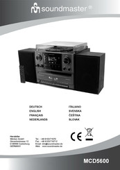 Wörlein soundmaster MCD5600BR Bedienungsanleitung