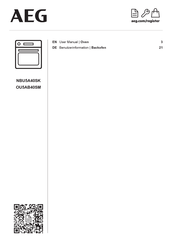AEG OU5AB40SM Benutzerinformation