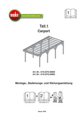 Weka 619.3270.30400 Montage-, Bedienungs- Und Wartungsanleitung