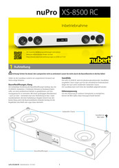 nubert nupro XS-8500 RC Inbetriebnahme