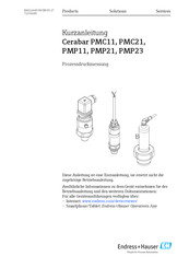 Endress+Hauser Cerabar PMC11 Kurzanleitung