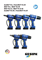 Gesipa PowerBird Pro GE Originalbetriebsanleitung
