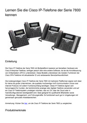 Cisco IP-Telefon 7811 Bedienungsanleitung
