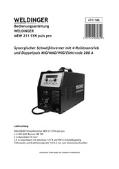 WELDINGER MEW 211 SYN puls pro Bedienungsanleitung