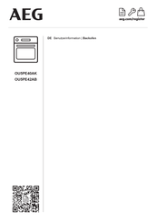 Aeg OU5PE40AK Benutzerinformation