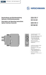Hirschmann OZDV 2471P Beschreibung Und Betriebsanleitung