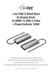 I-Tec C31NANOTRIPLEDOCKPD Gebrauchsanweisung