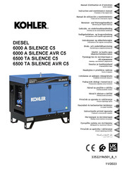 Kohler DIESEL 6000 A SILENCE C5 Benutzer- Und Wartungshandbuch
