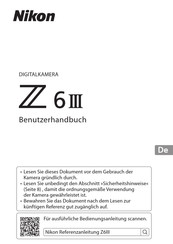 Nikon Z6III Benutzerhandbuch