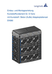 Langmatz EK980 Einbau- Und Montageanleitung