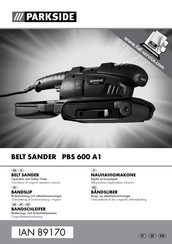 Parkside PBS 600 A1 Bedienungs- Und Sicherheitshinweise Originalbetriebsanleitung
