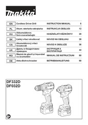Makita DF032DZ Betriebsanleitung