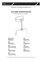 hjh OFFICE COLORE 657705 Montage- Und Gebrauchsanleitung