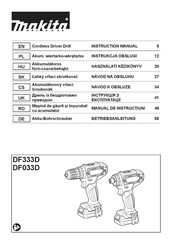 Makita DF033D Betriebsanleitung