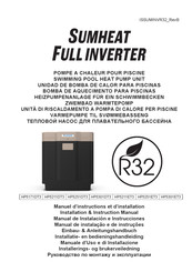 Hayward SUMHEAT FULL INVERTER HP5251DT3 Einbau- & Anleitungshandbuch