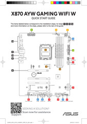 Asus X870 AYW GAMING WIFI W Schnellstartanleitung