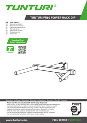 Tunturi PR60 POWER RACK DIP Benutzerhandbuch