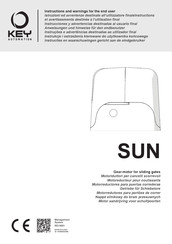 Key Automation SUN Anweisungen Und Hinweise