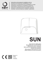 Key Automation SUN5324 Anleitungen Und Hinweise Zu Installation Und Einsatz