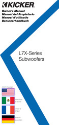 Kicker L7X12 Benutzerhandbuch
