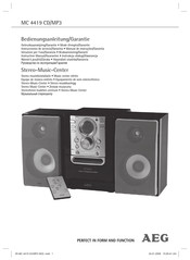 Aeg MC 4419 CD/MP3 Bedienungsanleitung, Garantie
