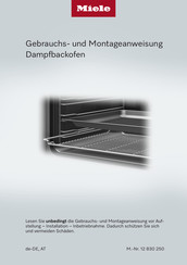 Miele DGC 7350 Gebrauchs- Und Montageanweisung