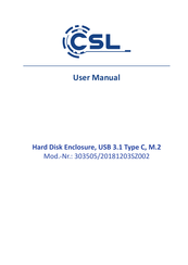 CSL 303505 Benutzerhandbuch