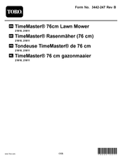 Toro TimeMaster TM76K Bedienungsanleitung