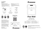 Renson FLUX+ FLAT Kurzanleitung