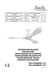 Casafan ECO AVIADOR 132 Montage- Und Bedienungsanleitung