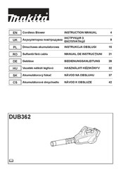 Makita DUB362 Bedienungsanleitung