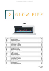 Glow Fire Edge 36 Aufbauanleitung