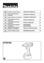 Makita DTW190Z Betriebsanleitung