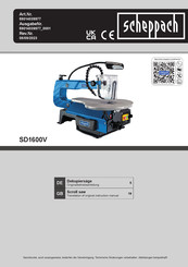 Scheppach SD1600V Originalbetriebsanleitung
