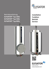 elysator 260c Betriebsanleitung