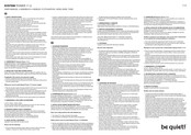 Be Quiet! SYSTEM POWER 11 U Handbuch
