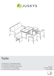 Juskys Turin 300851 Gebrauchs- Und Montageanleitung