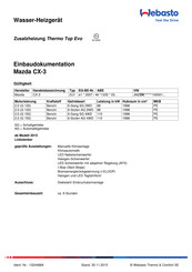 Webasto Thermo Top Evo Einbaudokumentation