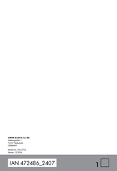 Silvercrest 472486 2407 Bedienungsanleitung
