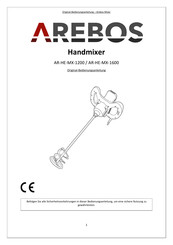 AREBOS AR-HE-MX-1600 Original Bedienungsanleitung