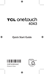 TCL onetouch 4043D Schnellstartanleitung
