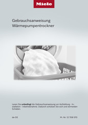Miele TWA520WP 8kg Active Gebrauchsanweisung