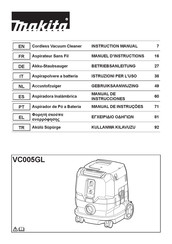 Makita VC005GLZ Betriebsanleitung