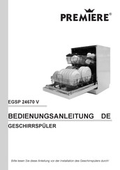 premiere EGSP 24670 V Bedienungsanleitung