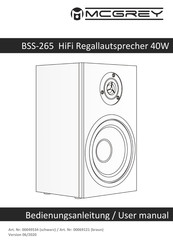 Mcgrey BSS-265 Bedienungsanleitung