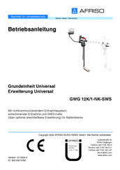 Afriso GWG 12K/1-NK-SWS Betriebsanleitung