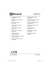 Einhell TC-SB 245 L Originalbetriebsanleitung